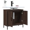 vidaXL Mobile Lavabo Bagno Rovere Marrone 60x30x60cm Legno Multistrato