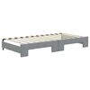 vidaXL Divano Letto Estraibile Materassi Grigio Chiaro 100x200 Tessuto