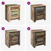 vidaXL Tavolino Laterale con 1 Cassetto e 1 Anta in Legno di Recupero