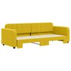 vidaXL Divano Letto con Letto Estraibile Giallo 80x200 cm in Velluto