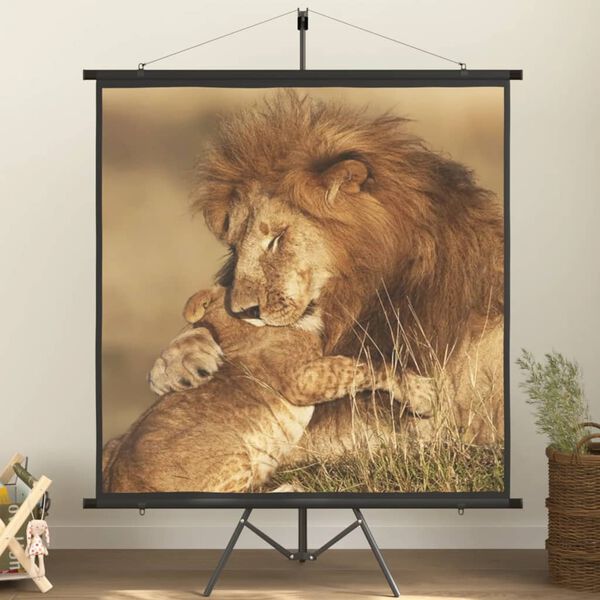 vidaXL Schermo di Proiezione con Treppiedi 50"/226 cm 1:1