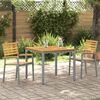 vidaXL Sedia da Giardino 2 pcs Marrone 56 x 57 x 87 cm