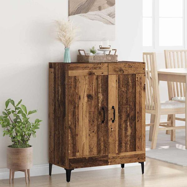 vidaXL Credenza Legno vecchio 69,5 x 34 x 90 cm Legno multistrato