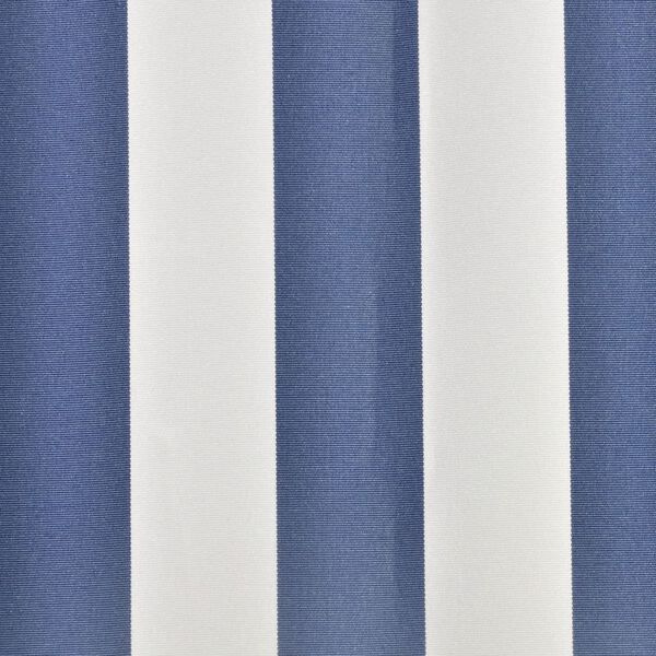vidaXL Tendone Parasole in Tela Blu e Bianco 5x3 m