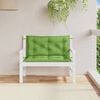 vidaXL Cuscini Panca Giardino 2pz Verde Mélange 100x50x7cm Tessuto