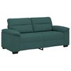 vidaXL Divano a 2 Posti Verde Scuro 180x81x84 cm in Tessuto