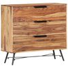 vidaXL Credenza 80x30x75 cm in Legno Massello di Acacia