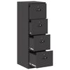 vidaXL Armadio per File con cassetto 2 pcs Nero 44 x 50 x 106.5 cm