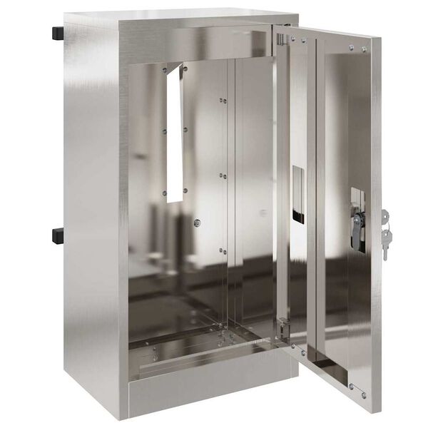 vidaXL cassetta postalepastkastei Nero 30 x 23 x 55 cm