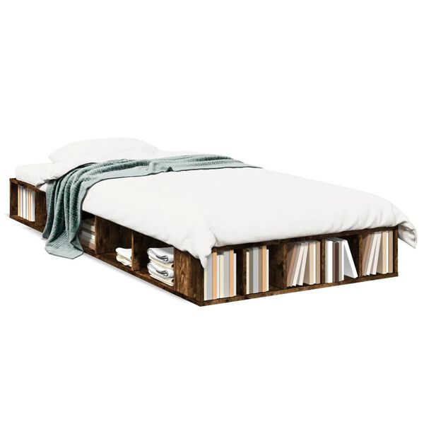 vidaXL Giroletto Rovere Fumo 100x200 cm in Legno Multistrato