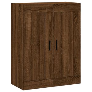 vidaXL Mobile a Parete Rovere Marrone 69,5x34x90 cm Legno Multistrato
