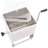 vidaXL Impastatrice Carne Meccanica Argento in Acciaio Inox