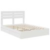 vidaXL Letto con Contenitore Bianco 140 x 190 cm Legno multistrato