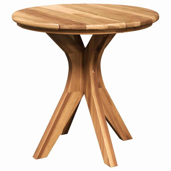 vidaXL Tavolo laterale Marrone 55 x 55 x 51 cm Legno di teak solido