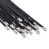 vidaXL Fascetta per Cavi 25 pz 4,6 x 200 mm Nero