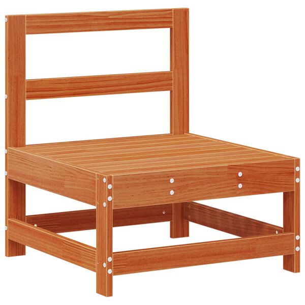 vidaXL Set Lounge da Giardino 10 pcs Marrone Cera