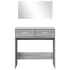 vidaXL Toeletta con Specchio Grigio Sonoma 80x39x80 cm