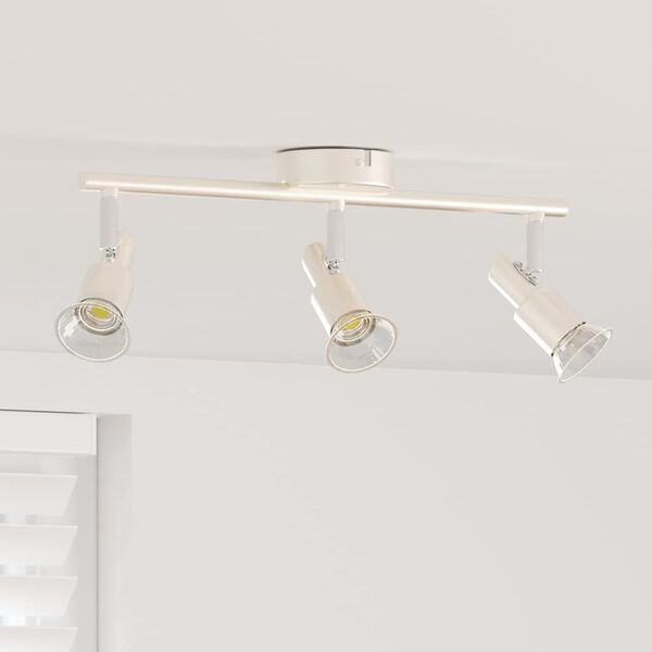 vidaXL Faretto da soffitto Nichel 39 x 10,5 x 10,5 cm Acciaio