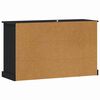 vidaXL Credenza Rovere Nero 100 x 35,5 x 60 cm Legno multistrato