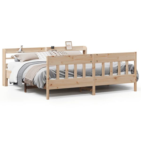 vidaXL Letto senza Materasso 200x200 cm in Legno Massello di Pino