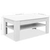 vidaXL Tavolino da Salotto in Legno Multistrato 110x65x48 cm Bianco