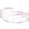 vidaXL Letto a molle con materasso Nero 120 x 200 cm Tessuto