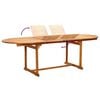 vidaXL Set Pranzo da Giardino 7pz Legno Massello di Acacia e Textilene