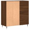 vidaXL Mobile Porta Dischi Rovere Marrone 84,5x38x89 Legno Multistrato