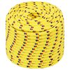 vidaXL Corda multiuso 12 mm 50 m Giallo PP 930 kg Carico massimo