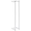 vidaXL Portasciugamani Bianco 12,5x12,5x60 cm in Acciaio