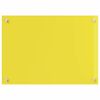 vidaXL Schienale da cucina 2 pcs Giallo 70 x 50 cm vetro temperato