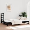 vidaXL Dormeuse Estraibile Nera 2x(90x190) cm Legno Massello di Pino