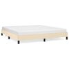 vidaXL Giroletto senza Materasso Crema 180x200 cm in Tessuto