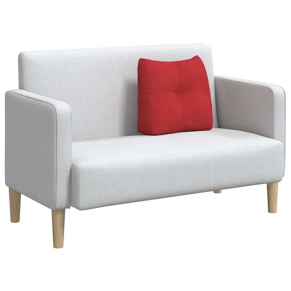 vidaXL Cuscino per Schiena Rosso 45 x 24 x 50 cm Tessuto