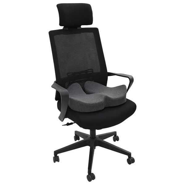 vidaXL Cuscino per la seduta Grigio scuro 50 x 43 x 10 cm