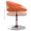 vidaXL Sedie da Pranzo Girevoli 2 pz Arancioni in Similpelle