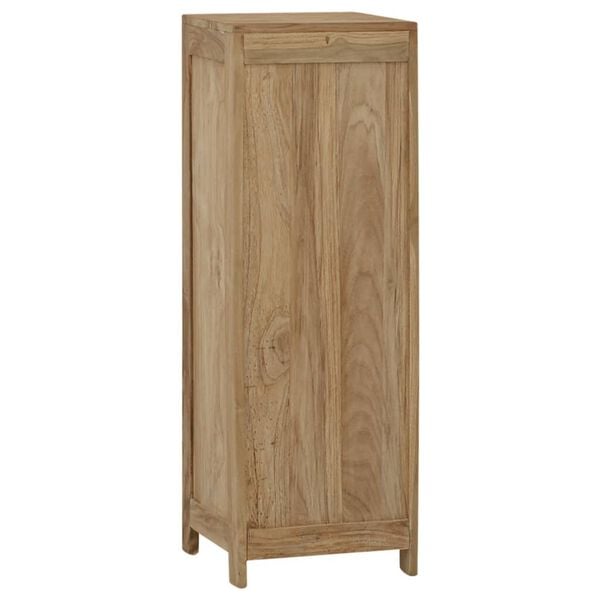 vidaXL Cassettiera 30x30x90 cm in Legno Massello di Teak