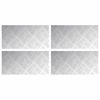 vidaXL Gradini per Scale 4 pz 40 x 20 cm Argento Alluminio