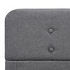 vidaXL Giroletto Grigio Chiaro in Tessuto 160x200 cm