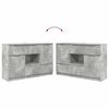 vidaXL Credenza Grigio cemento 100 x 30 x 65,6 Legno multistrato