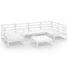 vidaXL Set Divani da Giardino 7 pz in Legno Massello di Pino