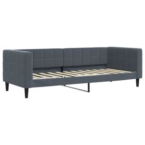 vidaXL Letto da Giorno Grigio Scuro 80x200 cm in Velluto