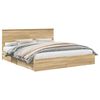 vidaXL Letto con Contenitore con cassetto Rovere Sonoma 180 x 200 cm
