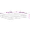 vidaXL Materasso Molle Insacchettate Medio Rigido 160x200cm Super King