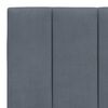vidaXL Giroletto senza Materasso Hanko Grigio Scuro 200x200 cm Velluto