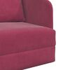 vidaXL Divano letto Rosso Vino 65 x 80 x 83 cm Velluto