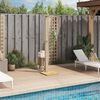 vidaXL Doccia da Esterno Beige 50x55x224 cm Polyrattan e Legno Acacia