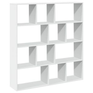 vidaXL Libreria Bianca 132x29x141,5 cm in Legno Multistrato