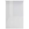 vidaXL Scrivania Bianco Lucido 100x50x76 cm in Legno Multistrato