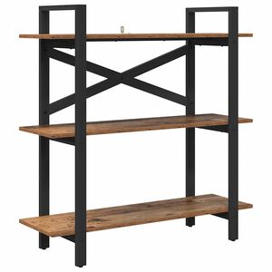 vidaXL Libreria 3 livelli 100 x 33,5 x 102 cm Legno ingegnerizzato